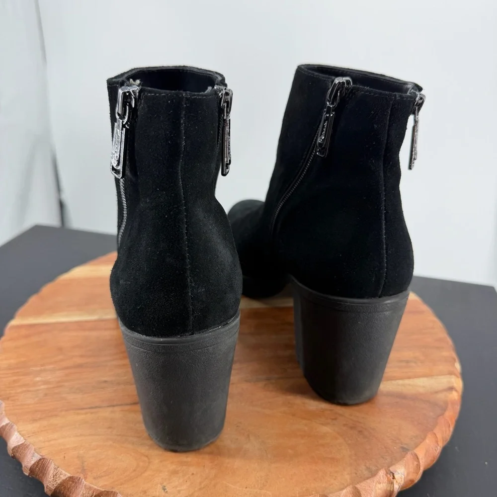 Women's‎ Booties Blondo Waterproof  Ankle Skye Boots Suede Black Size 10